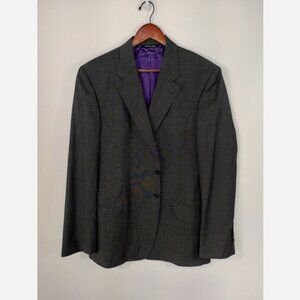 Paul Smith London The Byard Grey Wool Two-Button Blazer Jacket Size 40R